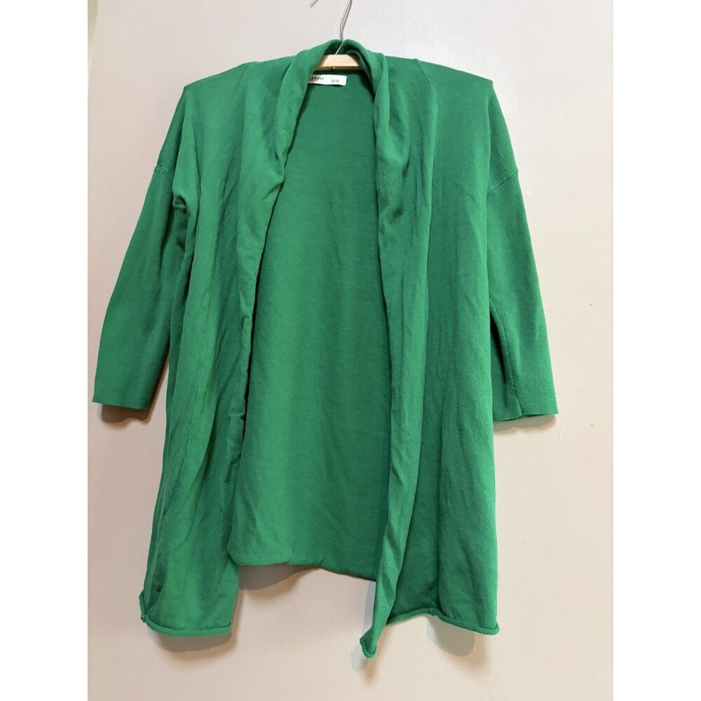 Old Navy 100% Cotton Green Women's Size Small  Open Front Cardigan Short Sleeve